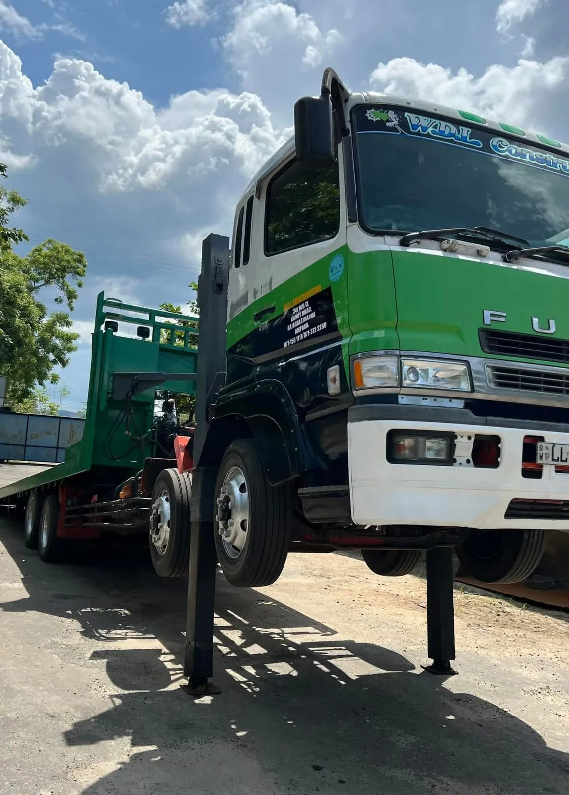 Fuso truck — lorry deck fabrication in progress